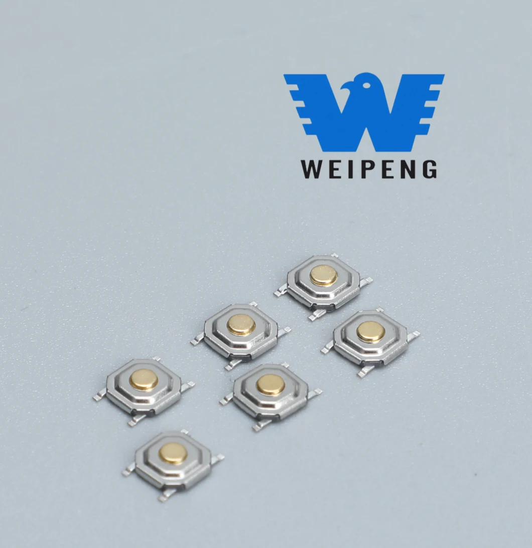 HK-11-4X4X1.5 Waterproof Copper Tongda Manufacturer Tact Switch for Home Appliance with ENEC TUV