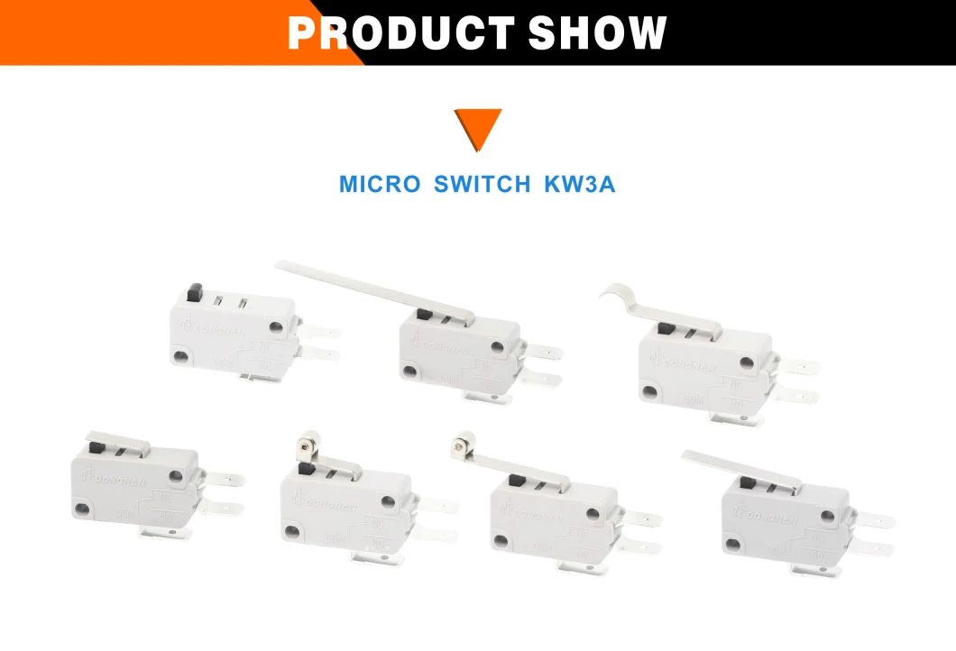 Kw3a High Temperature Resistant Three Leg Micro Switch Brand Manufacturers