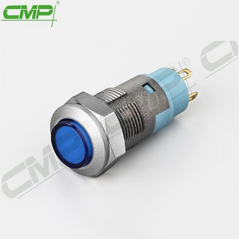 CMP 12mm Micro Dust-Proof Plastic Push Button Switch with Blue Button