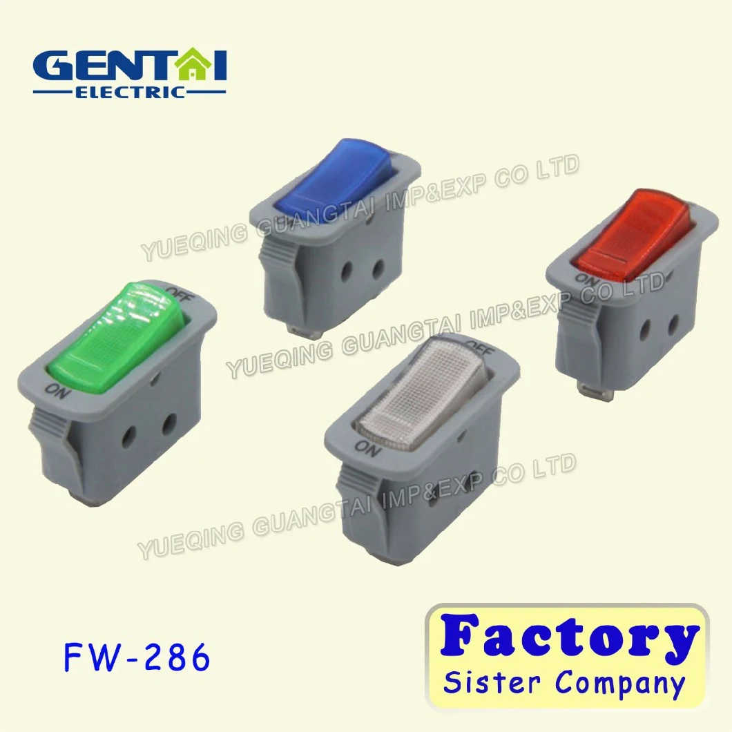 3 Pin Illuminated 16A 250 VAC T125 Rocker Switch