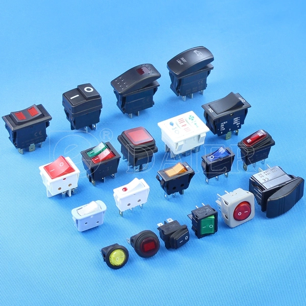 15A T85 Red Button Illuminated 3 Pin LED Kcd3-20-101n Rocker Switch