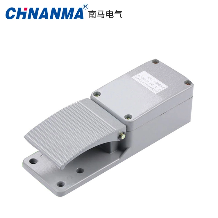 Chnanma Aluminum Material 10A 250V 1c Contact Spdt Foot Switch for Industrial