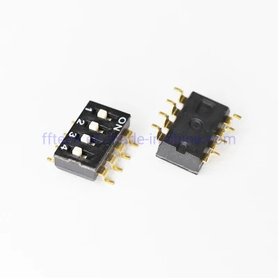 Hot Selling DIP Switch Spst 4 Position Surface Mount Slide (Standard) Actuator 2.54mm Pitch