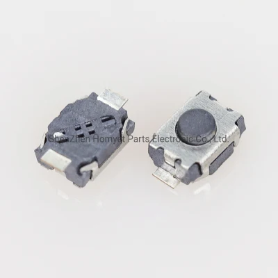 Round Button Tact Switch with 4*3*2mm Registration Mast 2 Pin SMD