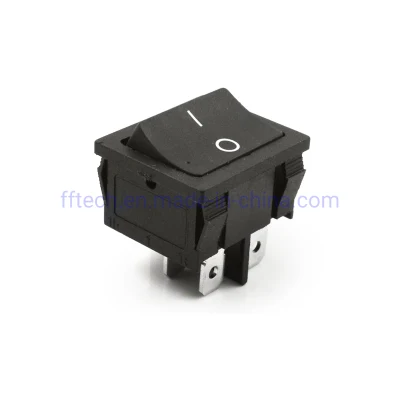 Factory Supply Kcd4 Dpst 4pin on-off W/O Illuminated 10A 250VAC 2 Position Rocker Switch