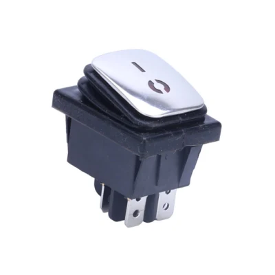 Waterproof Boat 15A 12V DC on off Dpst Red Green Blue LED Illuminated Light 4 Pin Rocker Switch